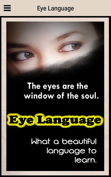 Eye Language - عکس برنامه موبایلی اندروید