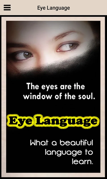 Eye Language - Image screenshot of android app