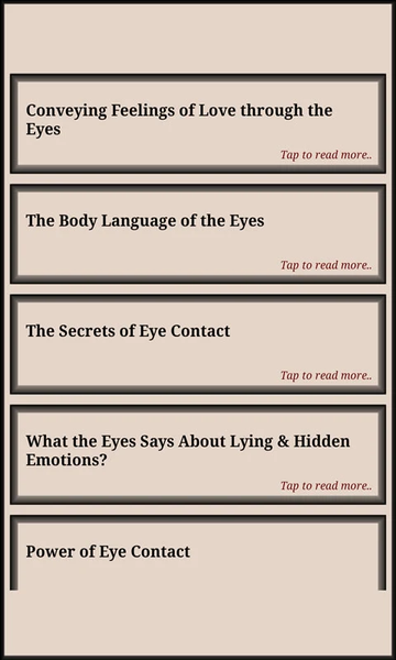 Eye Language - عکس برنامه موبایلی اندروید