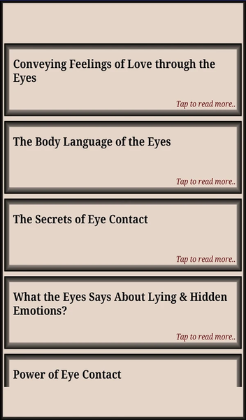 Eye Language - عکس برنامه موبایلی اندروید