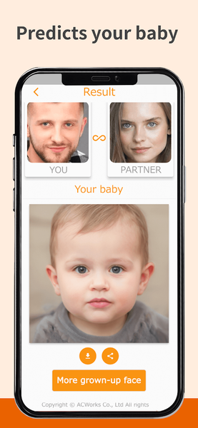 babyAC: AI generate your baby - عکس برنامه موبایلی اندروید