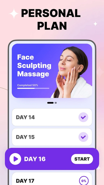 Face Yoga Exercises, Skin Care - عکس برنامه موبایلی اندروید