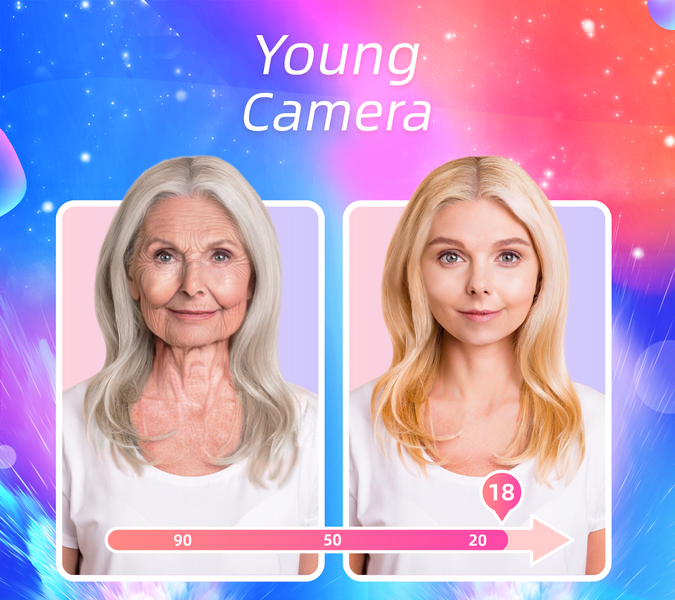 Magic Face:face aging, young camera, fantastic app - عکس برنامه موبایلی اندروید