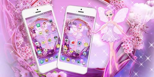 Pink Fairy Theme - عکس برنامه موبایلی اندروید