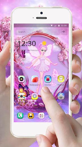 Pink Fairy Theme - Image screenshot of android app