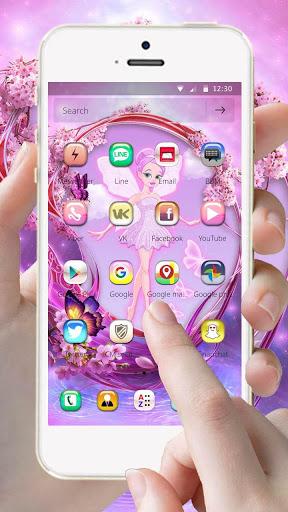 Pink Fairy Theme - عکس برنامه موبایلی اندروید