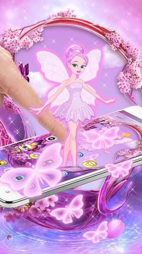 Pink Fairy Theme - عکس برنامه موبایلی اندروید