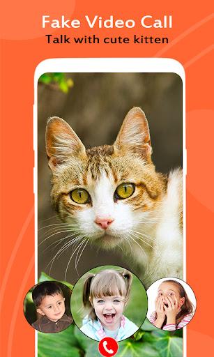 Cat Video Call/Fake Video Call - Image screenshot of android app