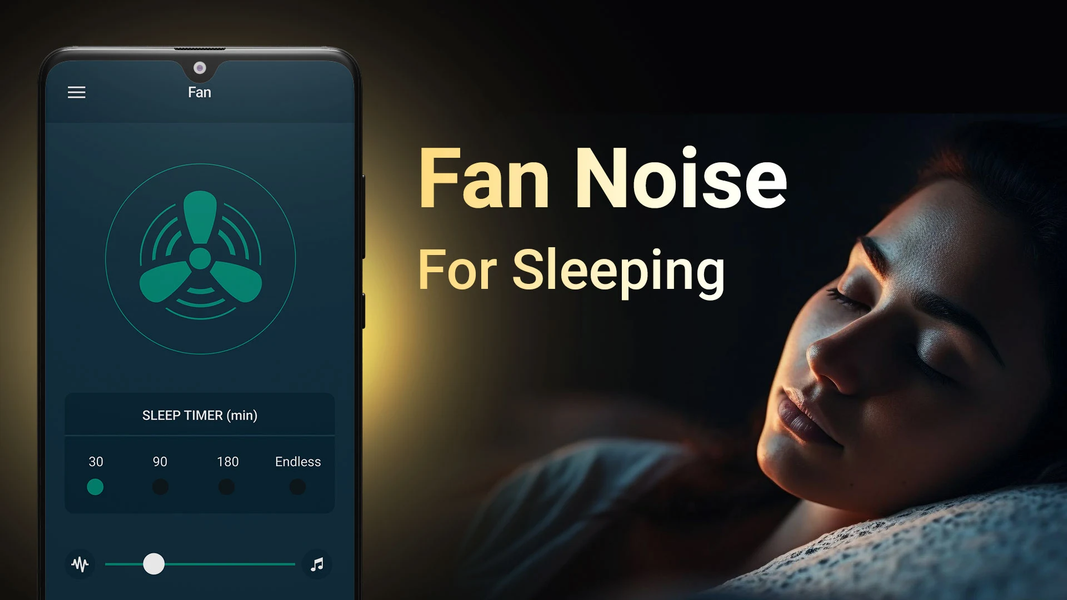 Fan Noise for Sleeping - App - Image screenshot of android app