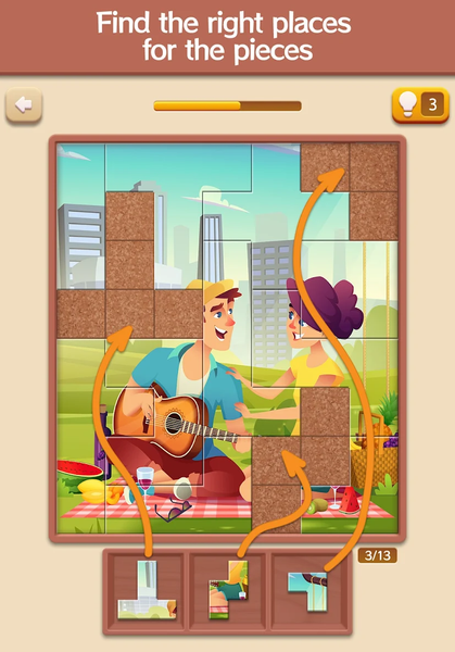 Fancy Puzzles: Jigsaw Art Game - Image screenshot of android app