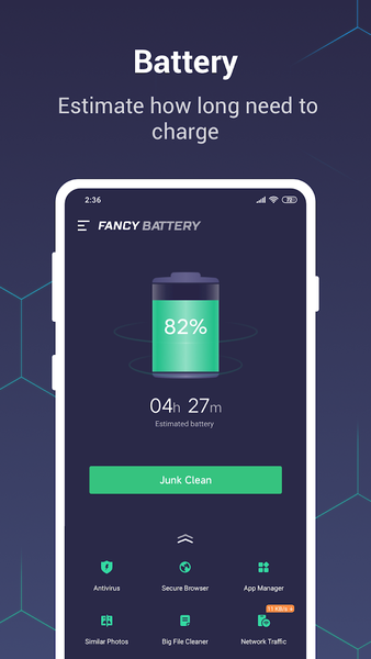 Fancy Battery: Cleaner, Secure - عکس برنامه موبایلی اندروید