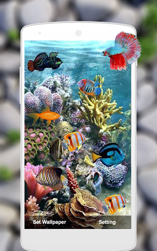 Fish Live Wallpaper Machhali L - Image screenshot of android app