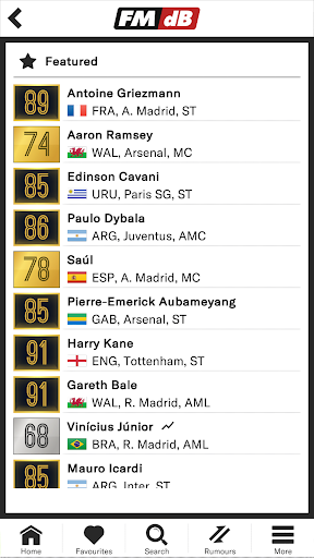 FMdB - Soccer Database - عکس برنامه موبایلی اندروید