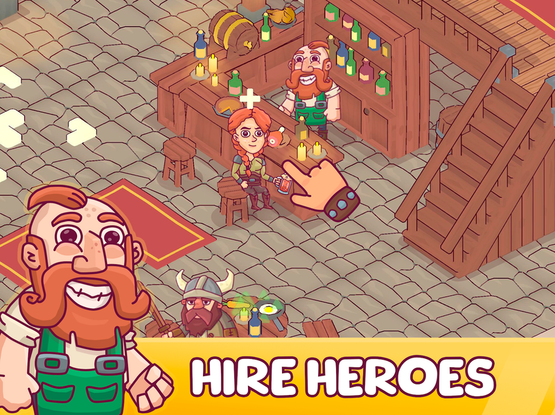 Heroes Tavern: Idle Pub Tycoon - عکس بازی موبایلی اندروید