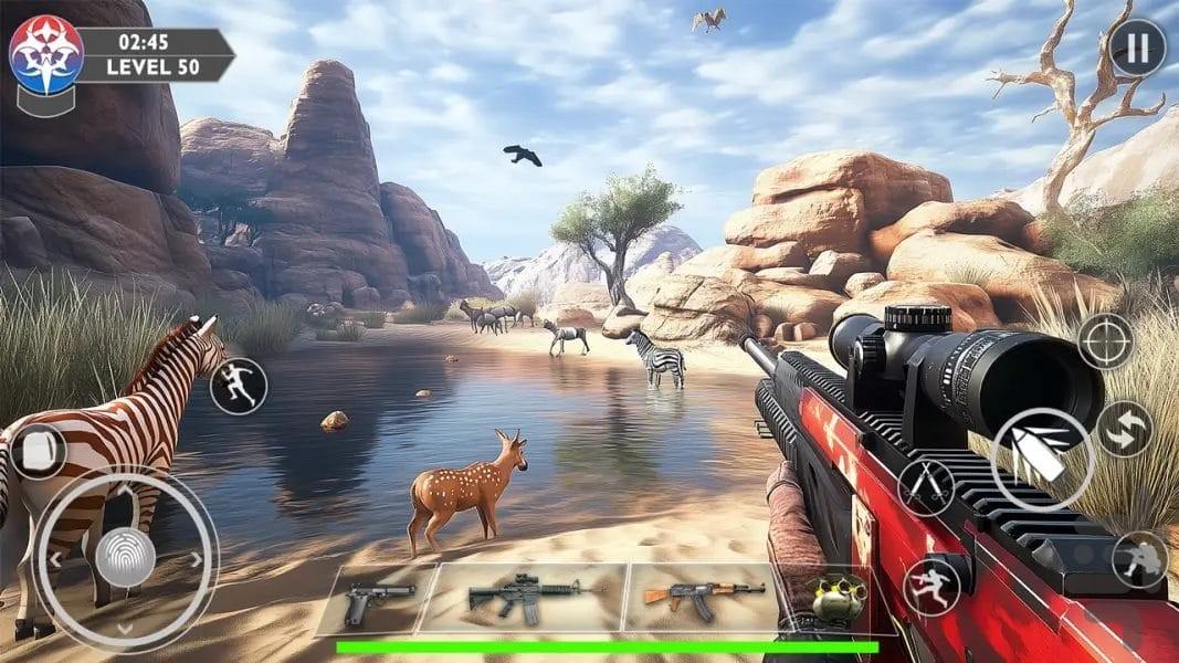 بازی شکار حیوانات - Gameplay image of android game