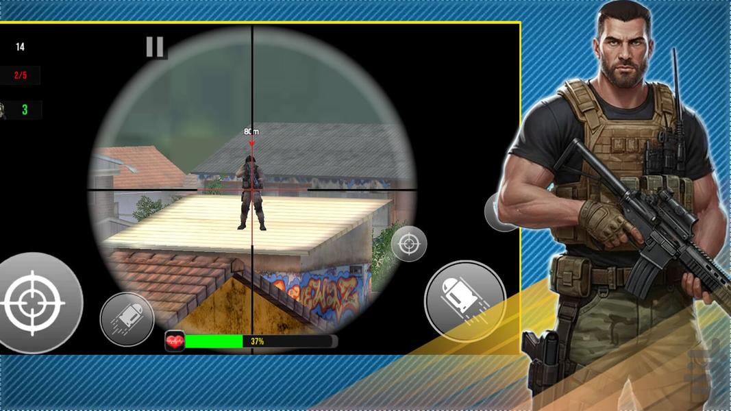 بازی تفنگ عملیات نجات - Gameplay image of android game