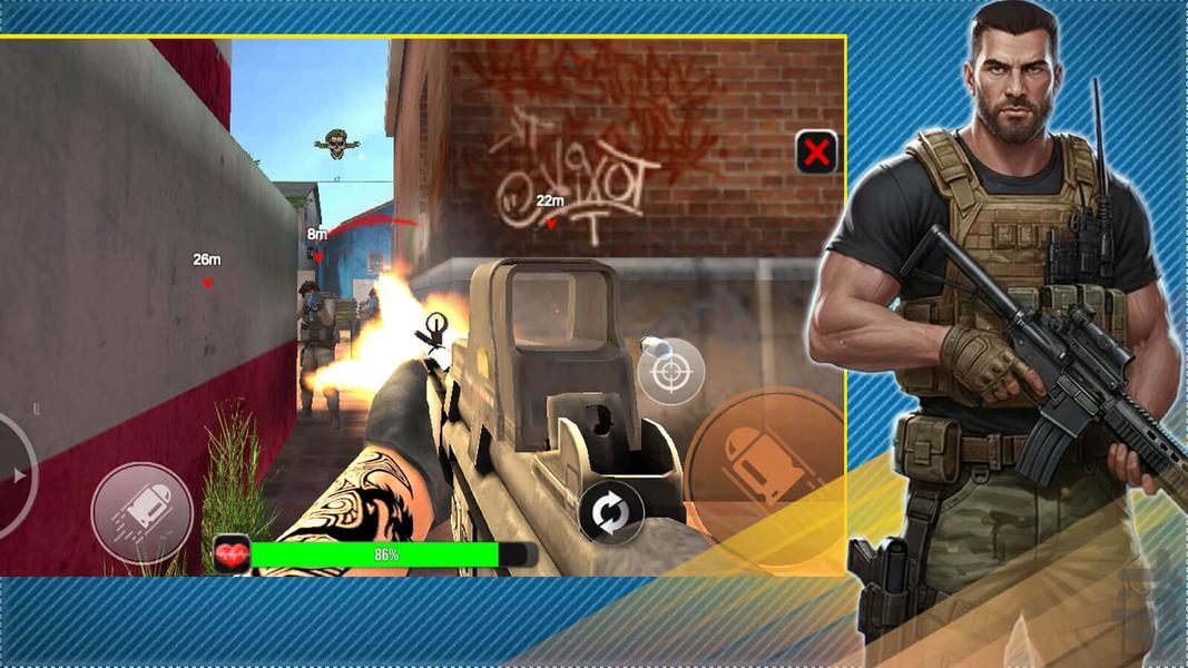 بازی تفنگ عملیات نجات - Gameplay image of android game