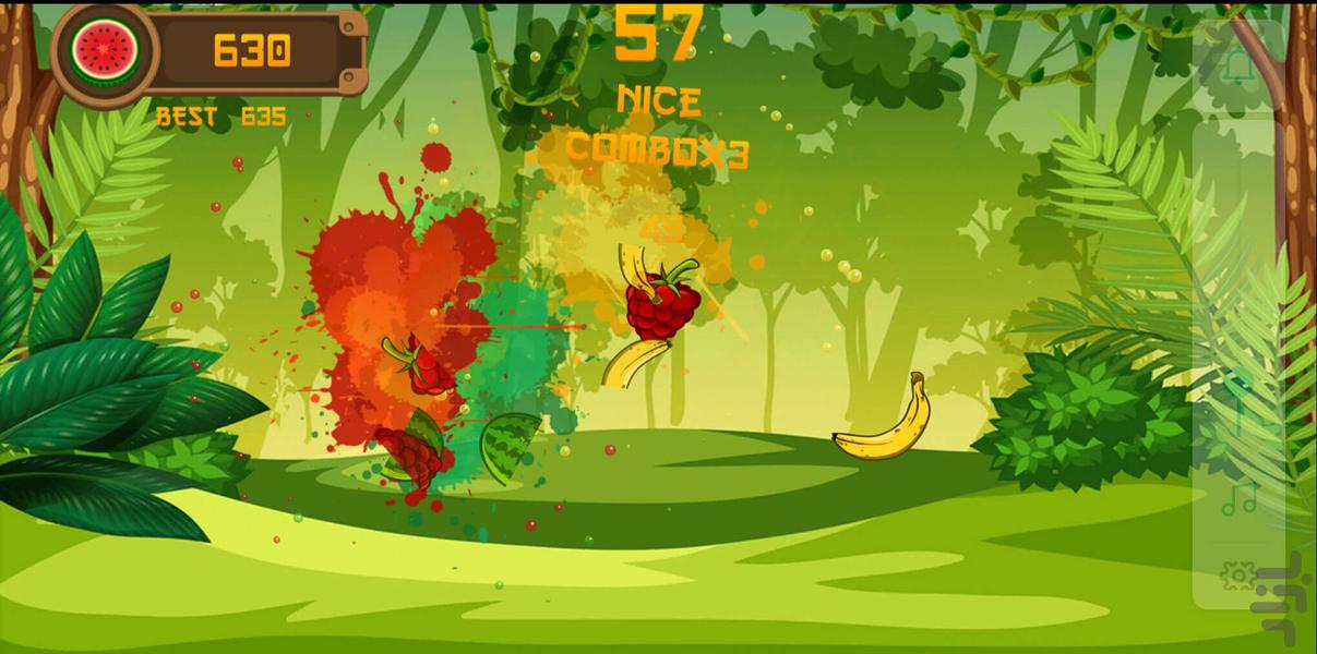 fruit cut - Gameplay image of android game