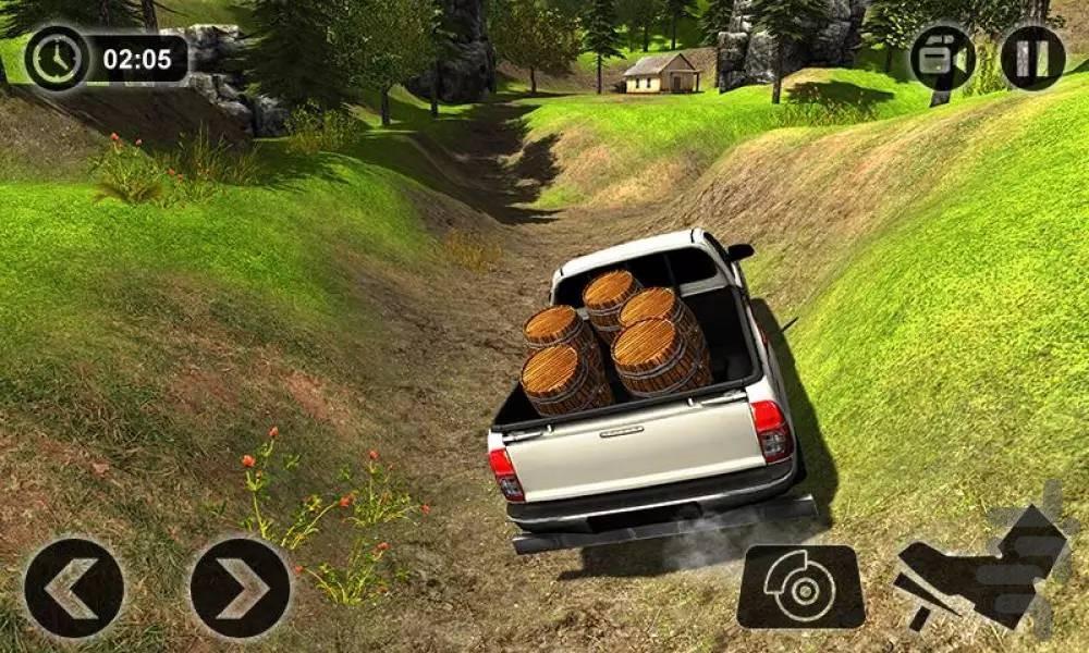 بازی ماشین رانندگی در طبیعت - Gameplay image of android game