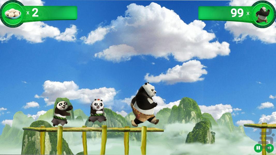 بازی پاندای کونگ فو کار - Gameplay image of android game