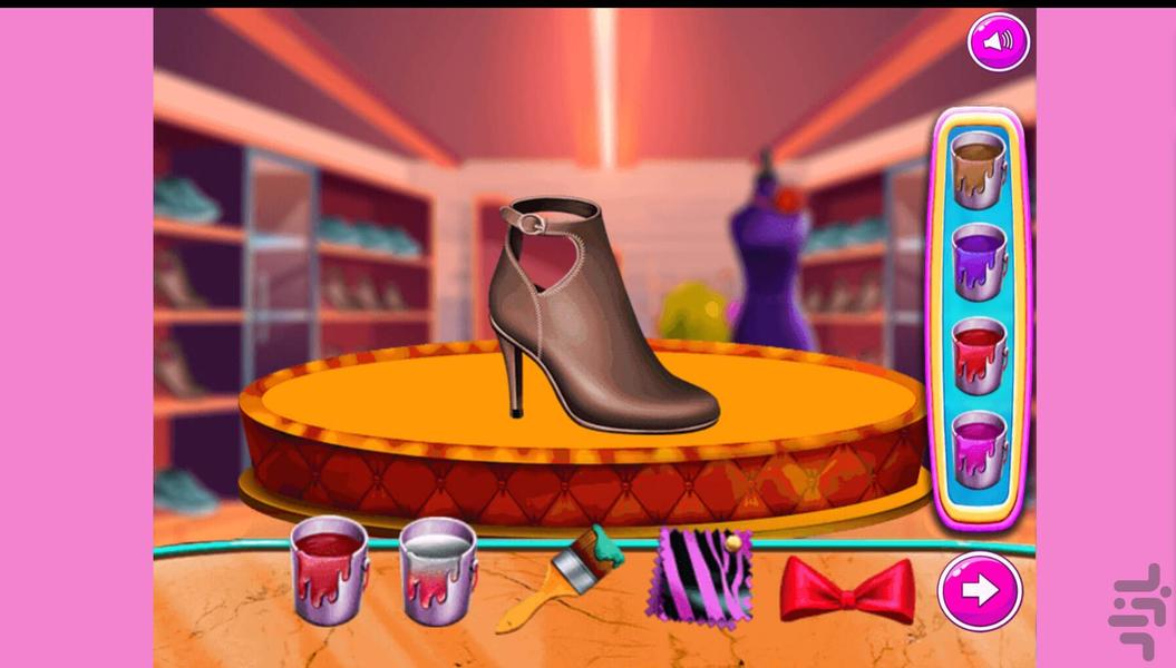بازی دخترانه طراحی کفش دختر کفشدوزکی - عکس بازی موبایلی اندروید