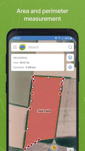 GPS Fields Area Measure - عکس برنامه موبایلی اندروید