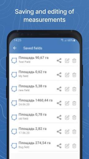 GPS Fields Area Measure - عکس برنامه موبایلی اندروید