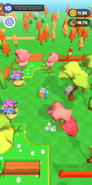 Garden Land 3D: Craft & Lumber - Gameplay image of android game