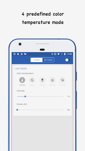 Blue Light Filter - Eye care - Image screenshot of android app