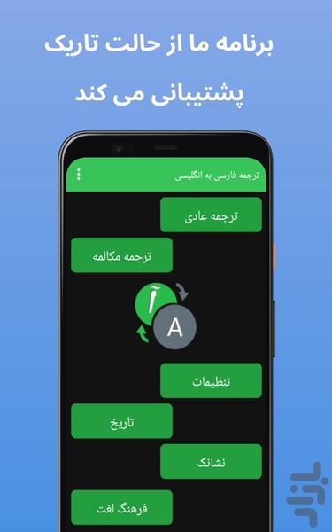 مترجم متن فارسی به انگلیسی و برعکس - عکس برنامه موبایلی اندروید