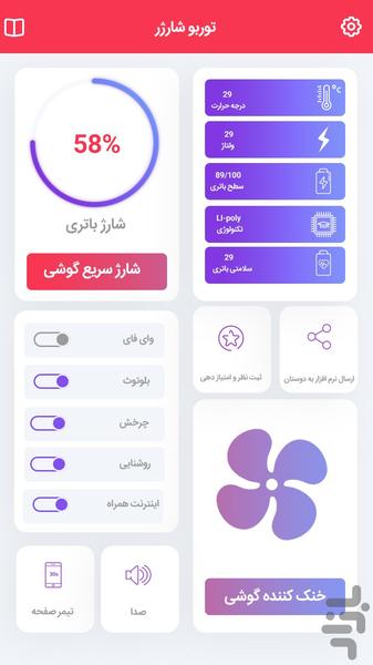 توربو شارژر و توربو کولر - عکس برنامه موبایلی اندروید