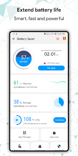 Battery MAX - Cleaner, AppLock - عکس برنامه موبایلی اندروید