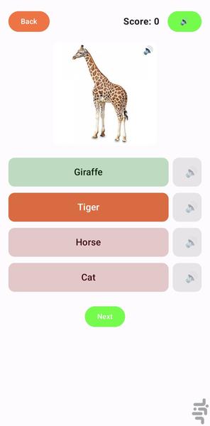 آموزش و بازی انگلیسی برای بچه ها - عکس برنامه موبایلی اندروید