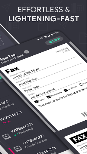 Send Fax plus Receive Faxes - Image screenshot of android app