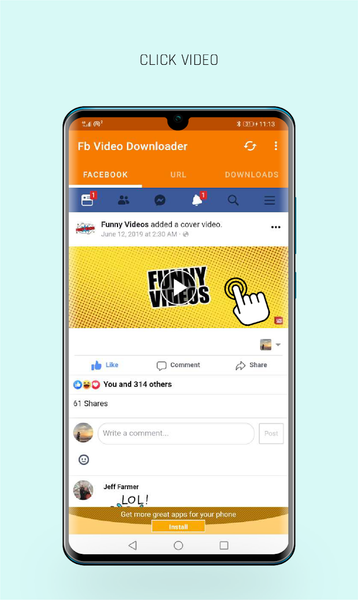 FastVid: Download for Facebook - Image screenshot of android app