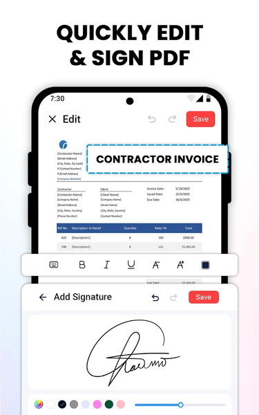 PDF Reader - PDF Editor - عکس برنامه موبایلی اندروید