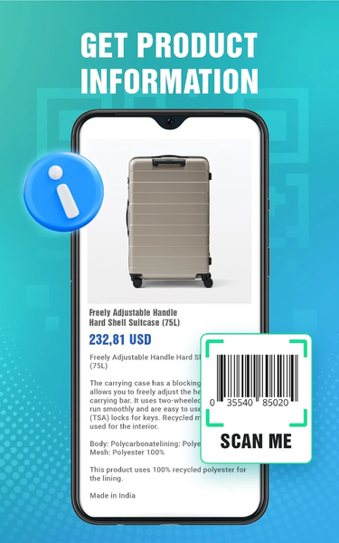 QR Scanner & Barcode Reader - عکس برنامه موبایلی اندروید