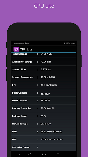 CPU Lite - Image screenshot of android app