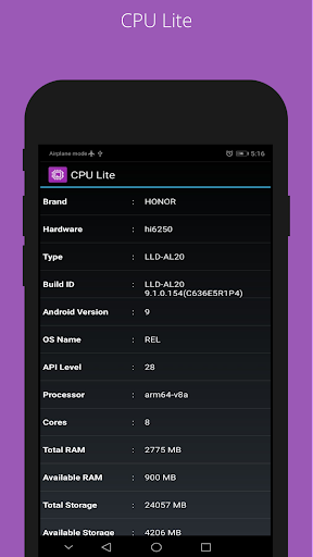 CPU Lite - Image screenshot of android app