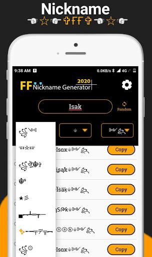 Nickname Generator 2020 ⚡ Nicknames For Free F - Image screenshot of android app