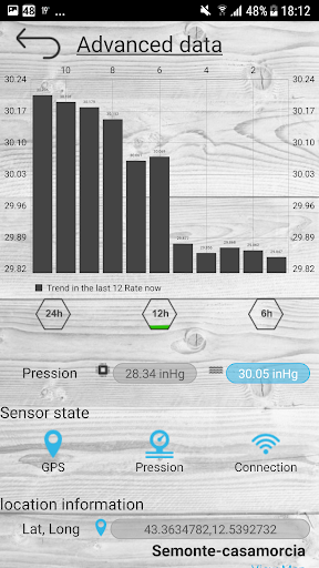 Professional barometer - عکس برنامه موبایلی اندروید