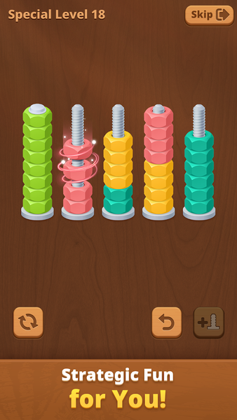 Nuts Sort Journey - Gameplay image of android game