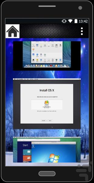 سیستم عامل مجازی - عکس برنامه موبایلی اندروید