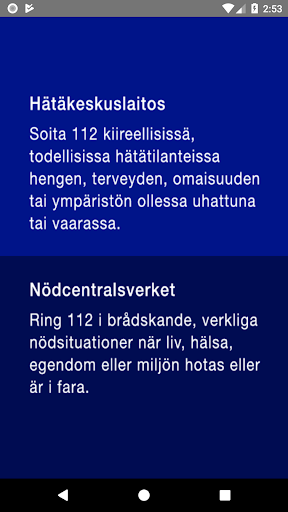 112 Suomi - Image screenshot of android app