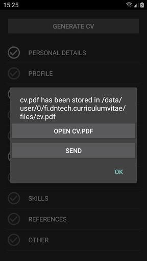 Curriculum Vitae - عکس برنامه موبایلی اندروید