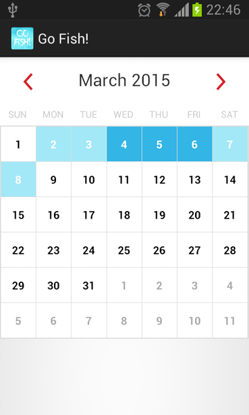 Go Fish! - A Fishing Calendar - عکس برنامه موبایلی اندروید