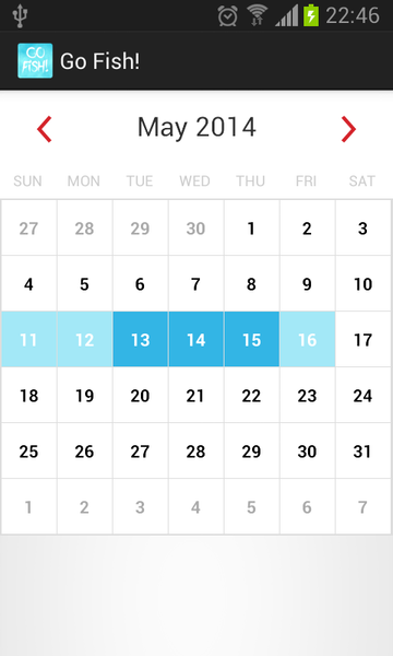 Go Fish! - A Fishing Calendar - عکس برنامه موبایلی اندروید