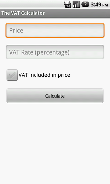 The VAT Calculator - عکس برنامه موبایلی اندروید