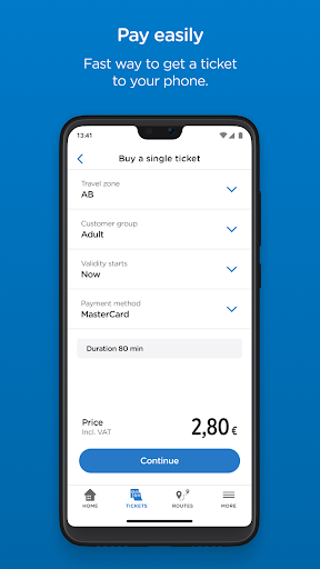 HSL - tickets & route planner - عکس برنامه موبایلی اندروید