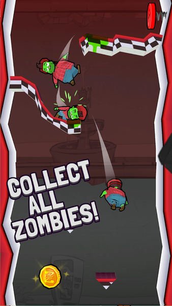 Zombie Fall 3D - Gameplay image of android game
